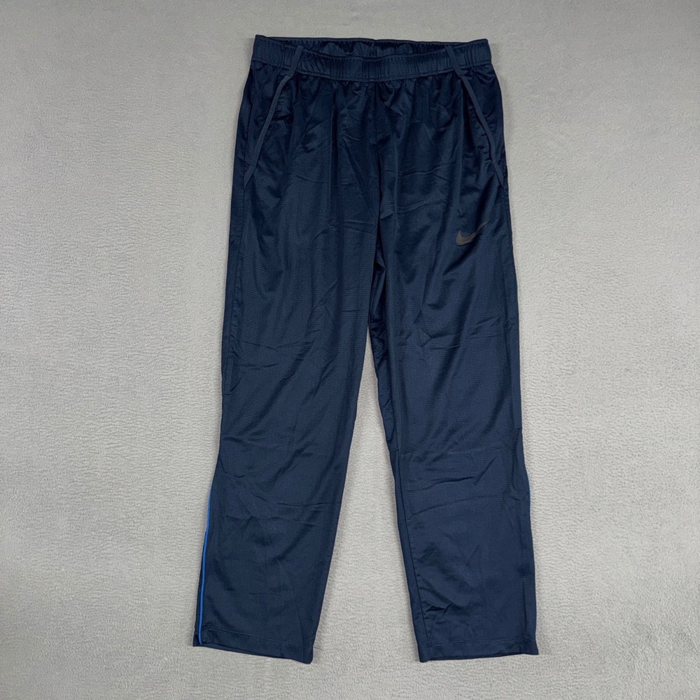 Nike Dri-FIT Training Pants Mens XL Navy Blue Athletic Tapered Stretch Epic Knit